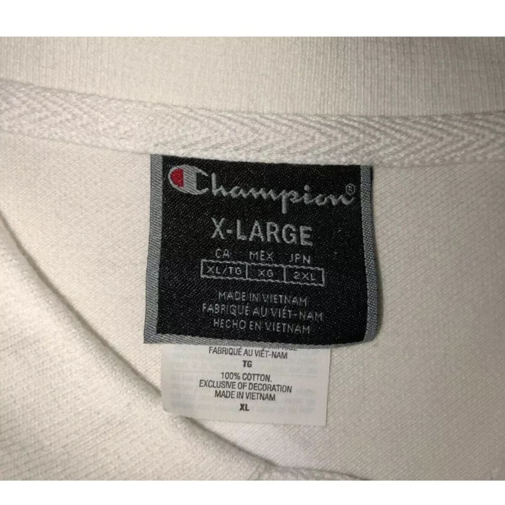 Champion Big C Polo Shirt White Men’s XL - Picture 3 of 6